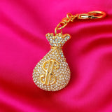 Icy 'Money Bags' Keychain