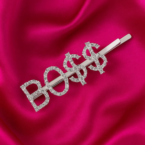 Icy 'BO$$' Hair Pin