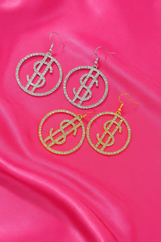 Icy ' Kaching' Hoops