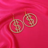 Icy ' Kaching' Hoops