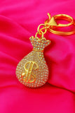 Icy 'Money Bags' Keychain