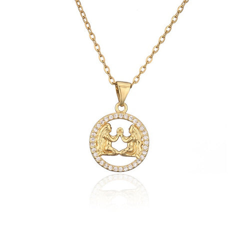 Gold 'Gemini' Symbol Chain