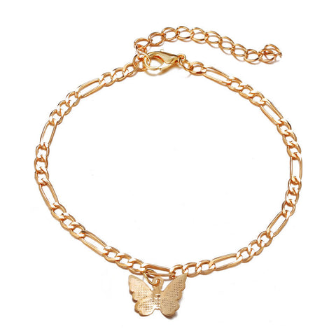 Gold 'Monarch' Figaro Anklet