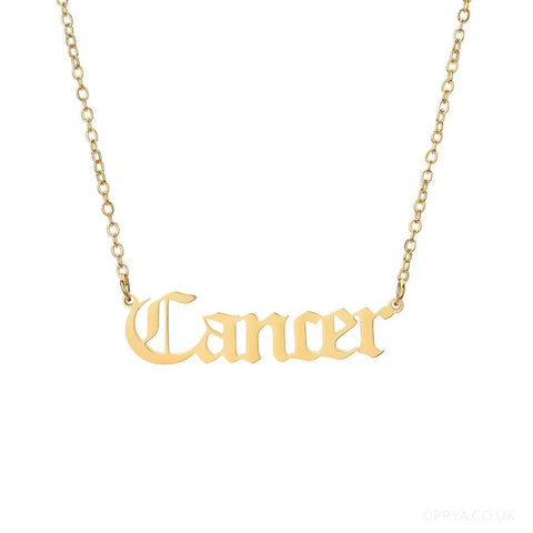 Gold 90's 'Cancer' Chain